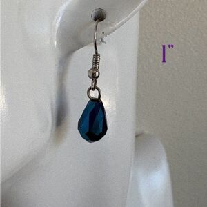 Blue Teardrop Earrings